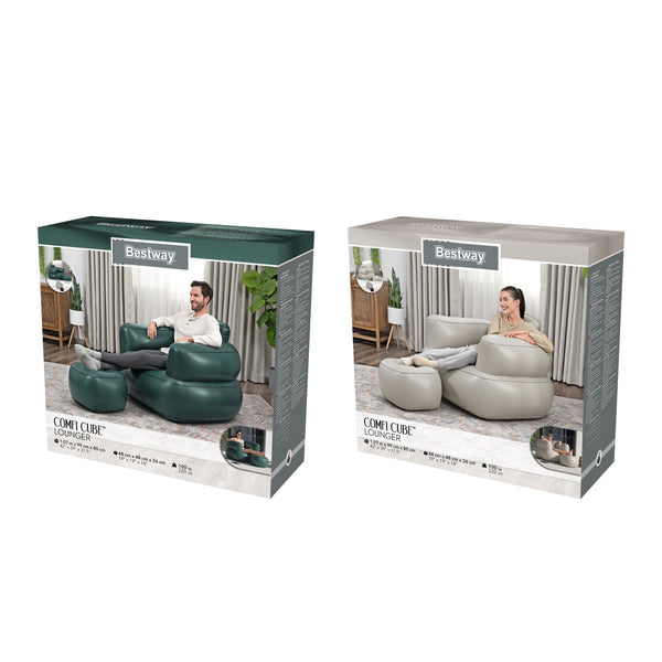 Luftsessel mit Fusshocker Comfi Cube Lounger