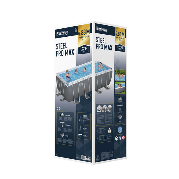 Bestway Swimming Pool Komplett-Set 488 x 244 x 122 cm