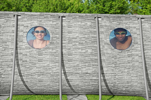 Bestway Pool Komplett-Set Steinwand-Optik 549 x 274 x 122 cm