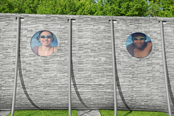 Bestway Pool Komplett-Set Steinwand-Optik 549 x 274 x 122 cm