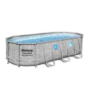 Bestway Pool Komplett-Set Steinwand-Optik 549 x 274 x 122 cm