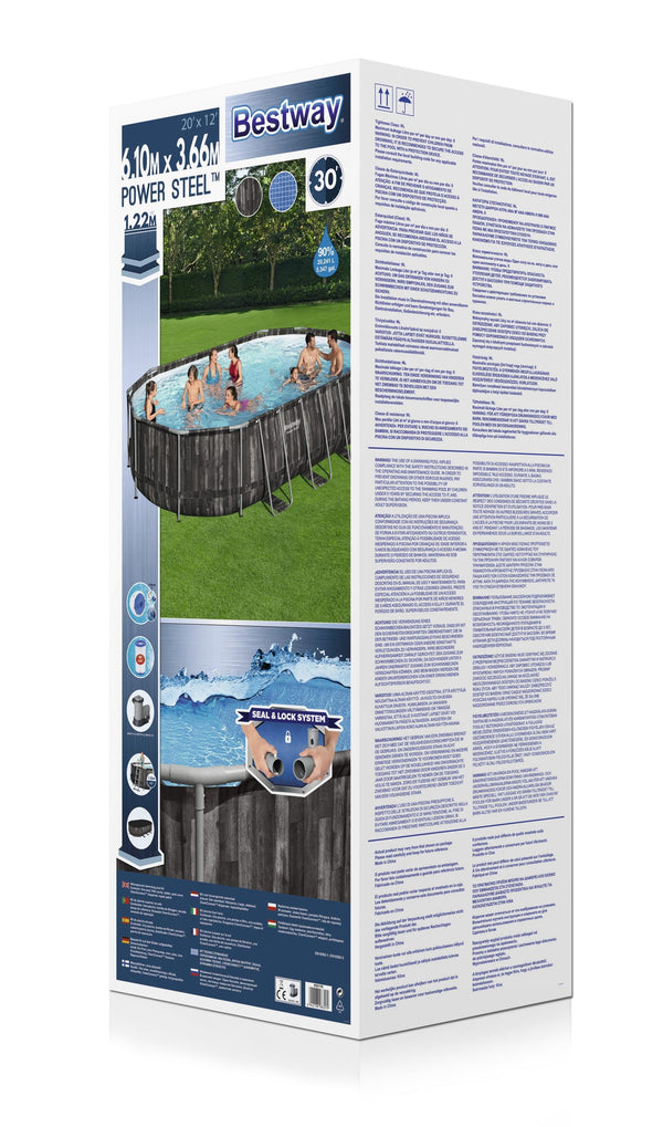 Bestway Pool Komplett-Set 610 x 366 x 122 cm