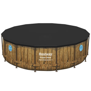 Bestway Pool Komplett-Set Holz-Optik 488 x 122 cm
