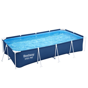 Swimming Pool Set mit Stahlrahmen (400 x 211 x 81 cm)