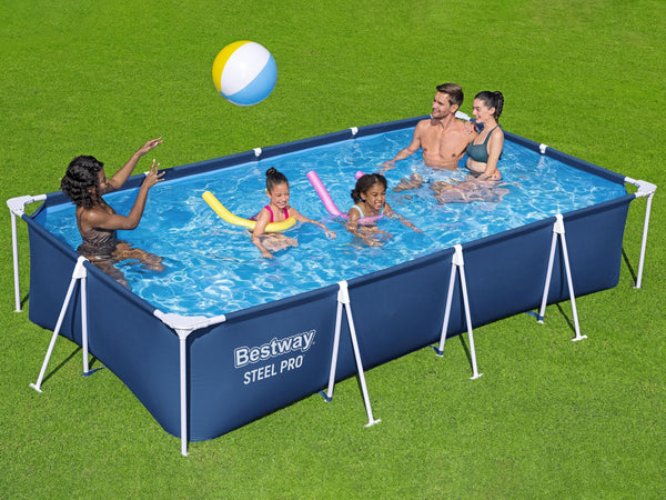 Swimming Pool Set mit Stahlrahmen (400 x 211 x 81 cm)