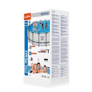 Bestway Pool Komplett-Set hellgrau 549 x 132 cm