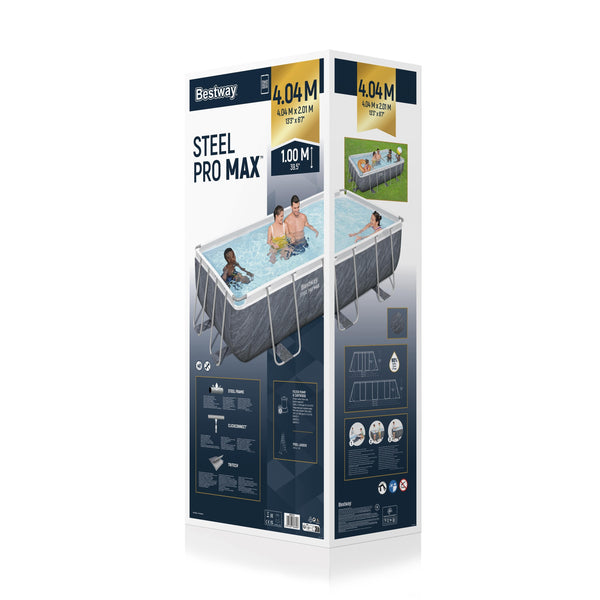 Bestway Swimming Pool Komplett-Set 404 x 201 x 100 cm