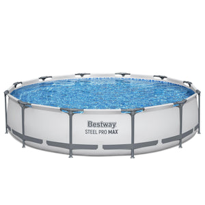 Swimming Pool Set mit Stahlrahmen (366 x 76 cm)