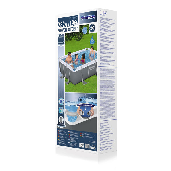 Bestway Pool mit Filterpumpe 282 x 196 x 84 cm