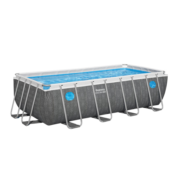 Bestway Pool Komplett-Set Splashview Rattan-Optik 488 x 244 x 122 cm