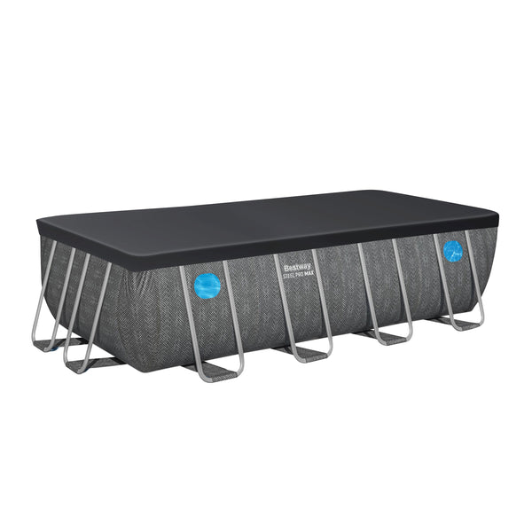 Bestway Pool Komplett-Set Splashview Rattan-Optik 488 x 244 x 122 cm