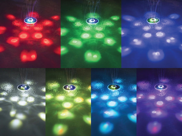 Solar Pool Beleuchtung Floatbright mit Fontäne