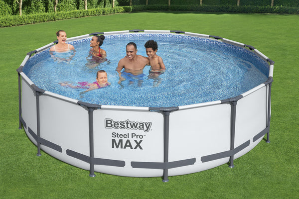 Bestway Pool Komplett-Set hellgrau 427 x 107 cm
