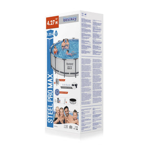 Bestway Swimming Pool Set mit Stahlrahmen 427 x 122 cm