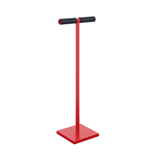 Betonstampfer Eisen 20 x 20 cm rot/schwarz