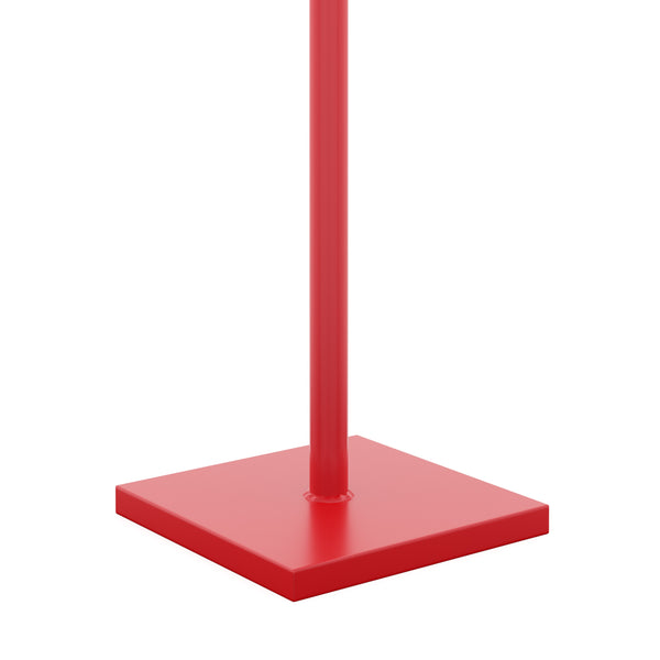 Betonstampfer Eisen 20 x 20 cm rot/schwarz