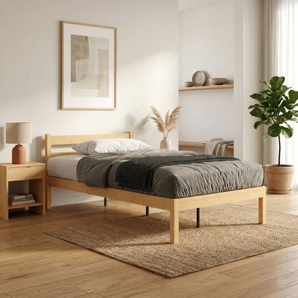 Bambusbett ARBORA 120 x 200 cm natur