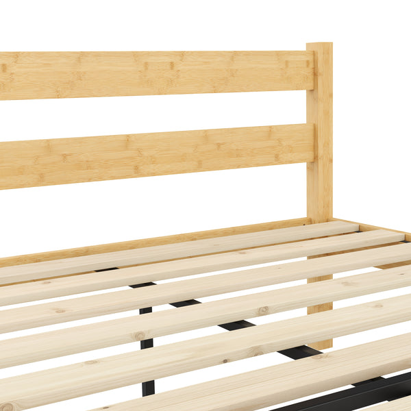 Bambusbett ARBORA 140 x 200 cm natur