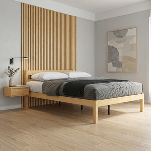 Bambusbett ARBORA 140 x 200 cm natur