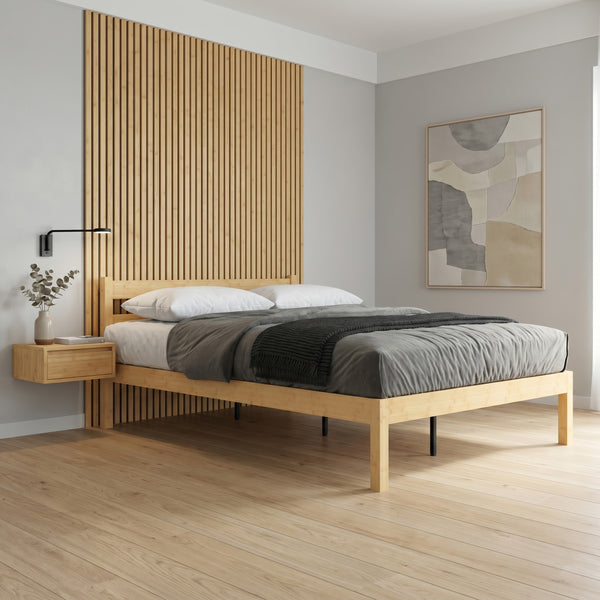 Bambusbett ARBORA 140 x 200 cm natur
