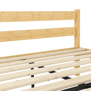 Bambusbett ARBORA 160 x 200 cm natur