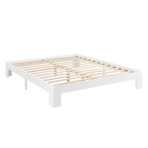 Holzbett Raisio 180x200 cm mit Lattenrost Weiss