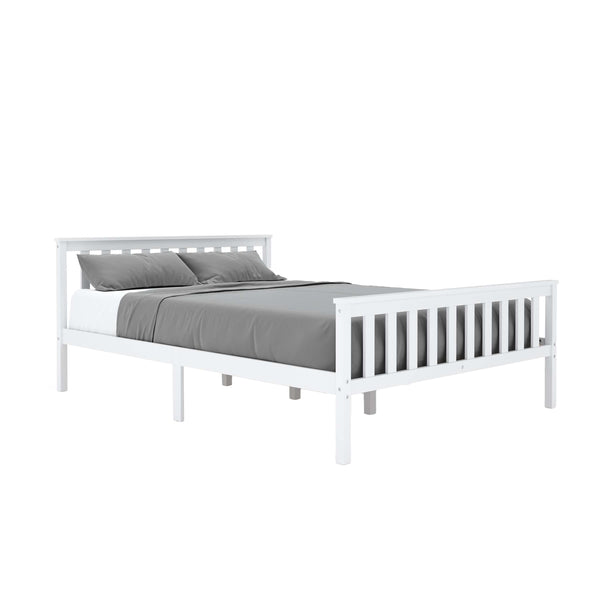 Bett Massivholz EMILY 140 x 200 cm weiss