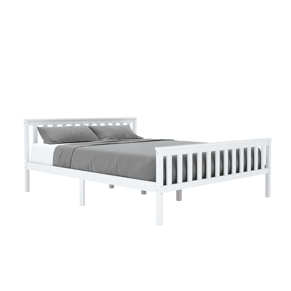 Solid wood bed EMILY 160 x 200 cm white