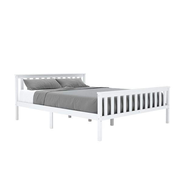 Bett Massivholz EMILY 160 x 200 cm weiss