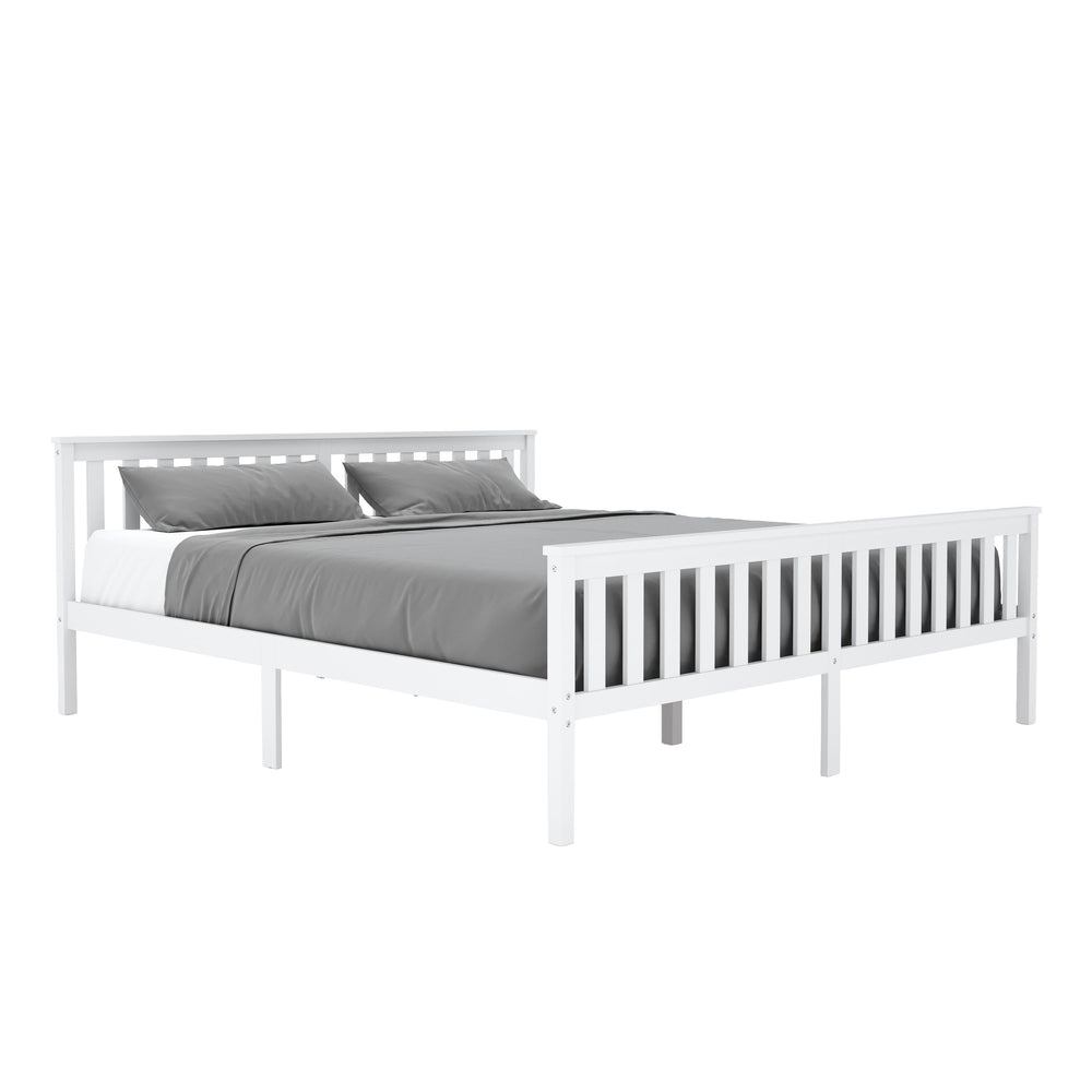 Solid wood bed EMILY 180 x 200 cm white