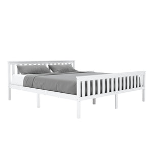 Bett Massivholz EMILY 180 x 200 cm weiss