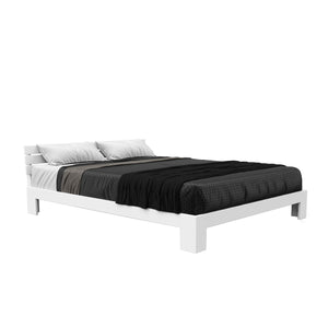 Bett Massivholz JAYDEN 160 x 200 cm weiss