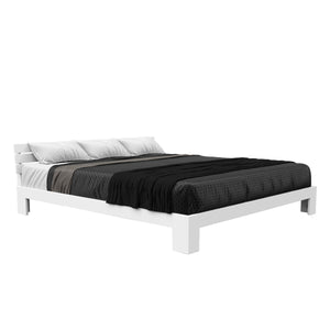 Bett Massivholz JAYDEN 180 x 200 cm weiss