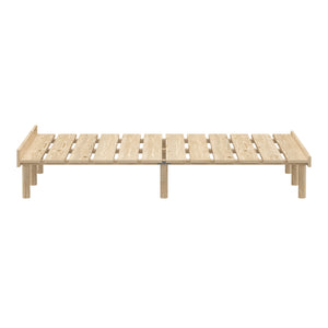 Futonbett Holz KIOTO 120 x 200 cm natur