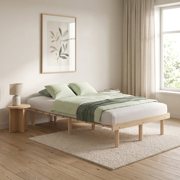 Futonbett Holz KIOTO 120 x 200 cm natur