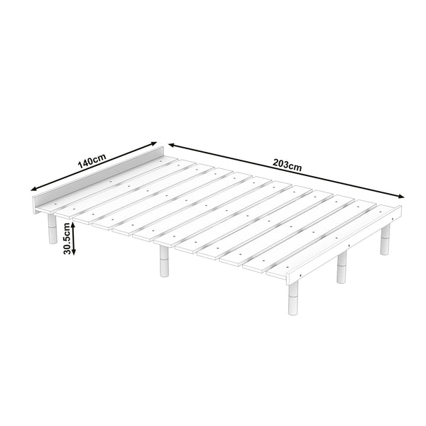 Futonbett Holz KIOTO 140 x 200 cm natur