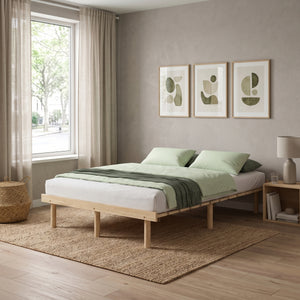 Futonbett Holz KIOTO 140 x 200 cm natur