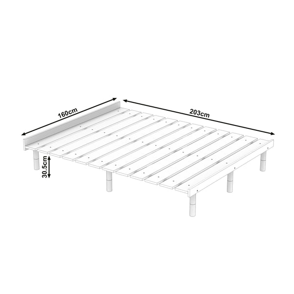 Futonbett Holz KIOTO 160 x 200 cm natur