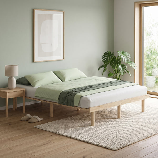 Futonbett Holz KIOTO 160 x 200 cm natur