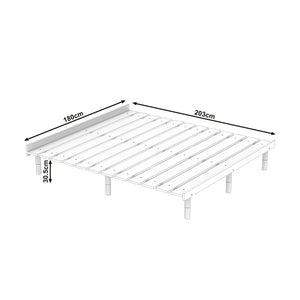 Futonbett Holz KIOTO 180 x 200 cm natur