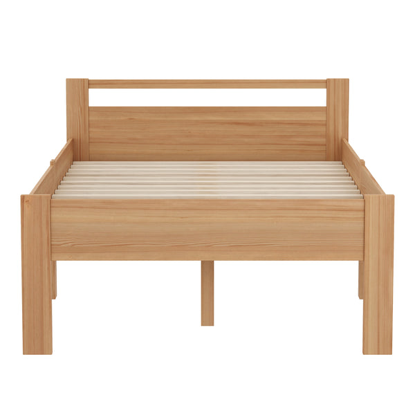 Bett Holz SHERWOOD 120 x 200 cm natur