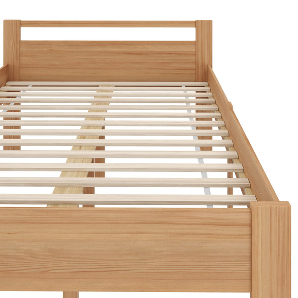 Bett Holz SHERWOOD 120 x 200 cm natur