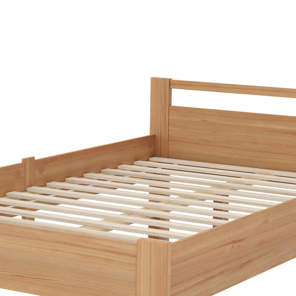 Bett Holz SHERWOOD 120 x 200 cm natur