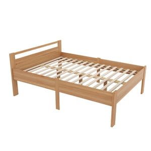 Bett Holz SHERWOOD 140 x 200 cm natur