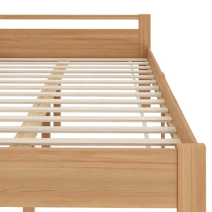Bett Holz SHERWOOD 140 x 200 cm natur