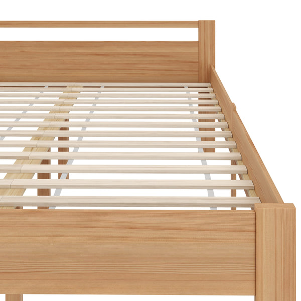 Bett Holz SHERWOOD 160 x 200 cm natur