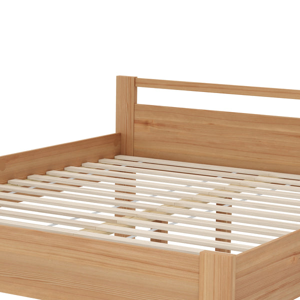 Bett Holz SHERWOOD 160 x 200 cm natur