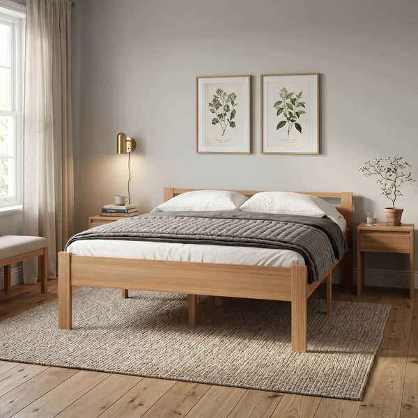 Bett Holz SHERWOOD 180 x 200 cm natur
