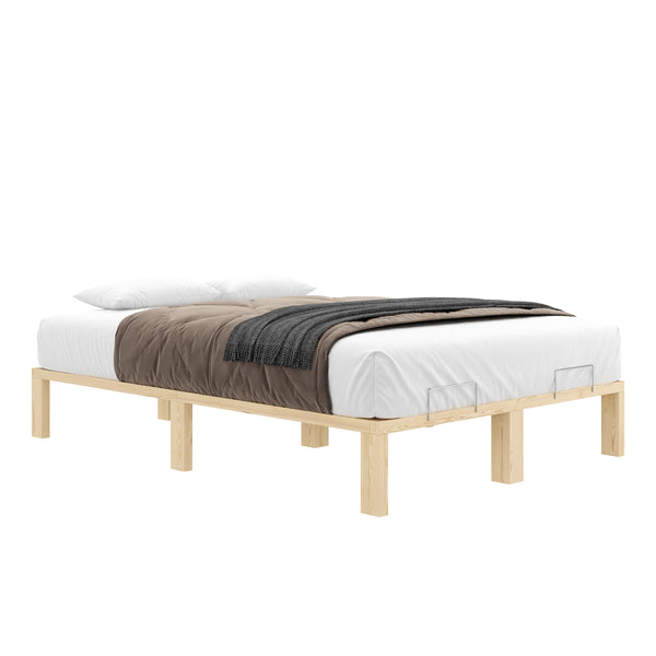 Bett Holz WEYBURN 140 x 200 cm natur