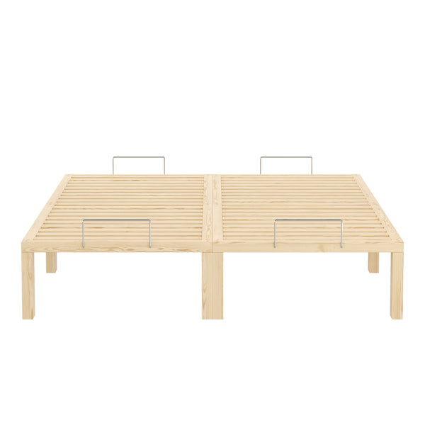 Bett Holz WEYBURN 140 x 200 cm natur
